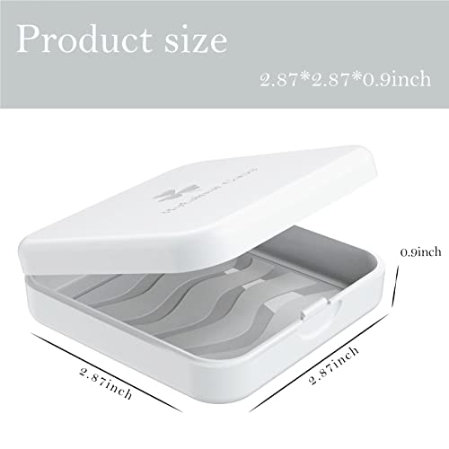 Retainer Case, ARGOMAX Aligner Case, Braces Box, 2 Piece Orthodontic Box (White). - color: White