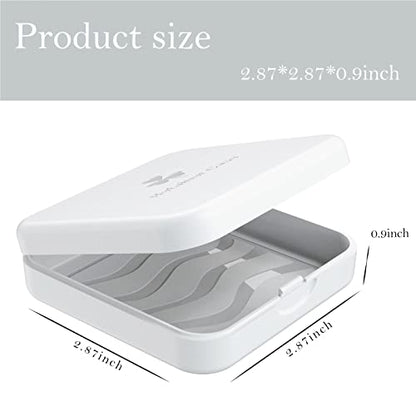 Retainer Case, ARGOMAX Aligner Case, Braces Box, 2 Piece Orthodontic Box (White). - color: White