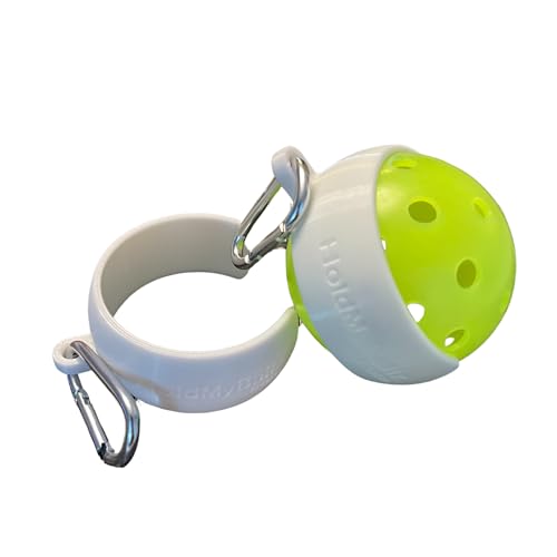 Pickleball Holder | Easily Attach Pickleballs | Ultimate Gift | 2-Pack - color: White