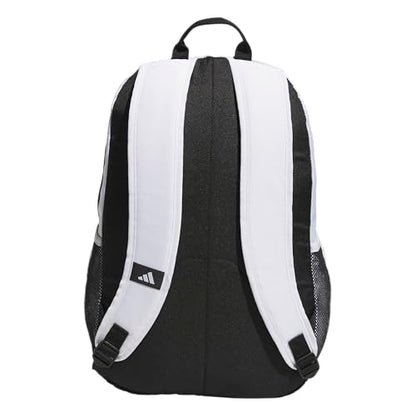 adidas Striker 3 Team Sports Backpack – Daypack for Sports Gym Travel, 36L - color: White/Black