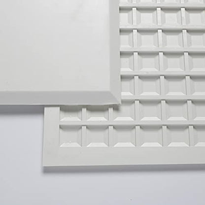 Champro Base Set - 4 Waffle Bottom Rubber Baseball, Softball, Kickball Throw Down Style Bases, Small (B026B) WHITE