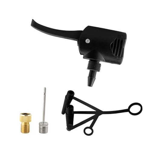 Double-Head Pump Adapter Valve, 3 in 1 Replacement Dual Head Air Pump Adapter Valve, Multi-Purpose Double Pump HeadHose Adapter Connector Bike Pump Double Head Nozzle