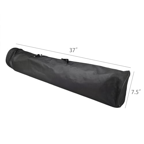 FixtureDisplays® 37" X 7.5" X 7.5" Sports Nylon Duffle Bag Foldable Gym Bag Duffle Bag for Travel Sports Baseball Bat, Clubs, Balls 15753-CARRYING BAG-2D
