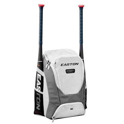 Easton Dugout Backpack Equipment Bag | Baseball & Softball | Multiple Colors - color: White