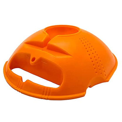 Tennis Trainer Rebound Baseboard Self Training Equipment Rebounder with 2 String Tennis Balls - color: Orange