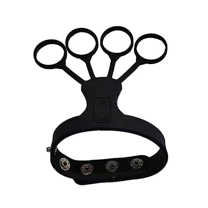Basketball Finger Stretcher Expander Hand Grip Trainer Hand Exerciser Strengthener Basketball Training Hand Grippers - color: Black