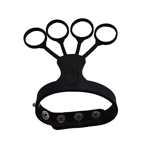 Basketball Finger Stretcher Expander Hand Grip Trainer Hand Exerciser Strengthener Basketball Training Hand Grippers - color: Black