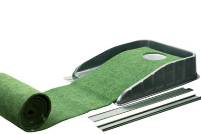 Premium Putting System 9' Putting Green with Electric Ball Return