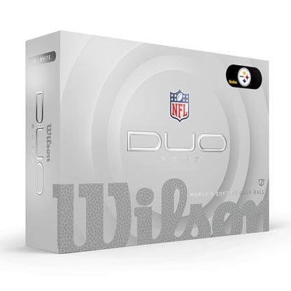 WILSON 2025 Duo Soft NFL Golf Ball - 12 Balls, White, Atlanta Falcons - color: Pittsburgh Steelers