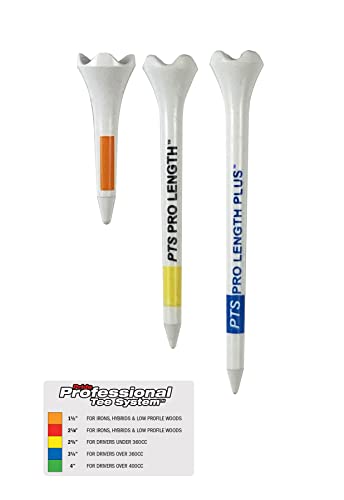 PrideSports PTS Plastic Golf Tees | 30 Count, 2-3/4 Inch | #1 Plastic Tee on Tour | Best for Drivers & Woods - size: 2-3/4", style: 30 Count