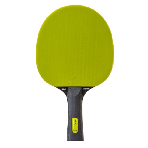 STIGA Pure Color Advance Performance-Level Table Tennis Racket (Yellow) - color: Green/Orange