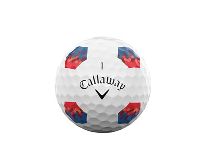 Callaway Golf Chrome Soft 2026 Golf Balls - color: Tru Track Blue/Red