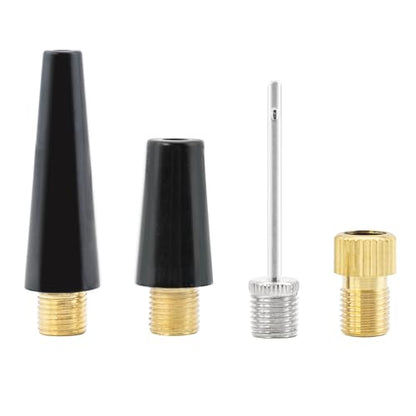 Quacc 4 PCS Ball Pump Needle Set Needles Inflating Ball Tyre Pump Adapter Bike Pump Accessories Air Nozzle Pump Adapters Tire Pump Attachments for Inflatables, Sport Balls, Bicycles