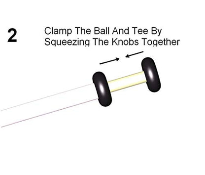 Tee Pal Golf Ball Teeing Device for Seniors with Bending Issues White