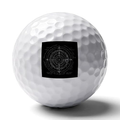 Magic Circle Practice Golf Balls Realistic Feel Long Lasting Limited Flight for Indoor Outdoor Training