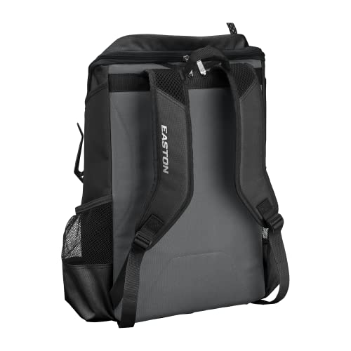 Easton | Ghost NX Backpack Equipment Bag | Adult | Fastpitch Softball | Team Logo Panel | Multiple Colors - color: Black