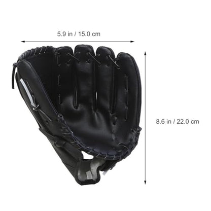 POPETPOP PU Thickened Baseball Glove for Infielder Training Mitt Shock-Absorbing Breathable Anti-Slip Flexible Sports Glove for Youth Beginners