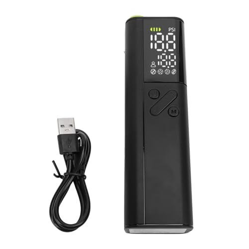 BORDSTRACT Electric Ball Pump Multifunctional LED Display Soccer Ball Air Pump Accurate Pressure Guage for Sports Enthusiasts