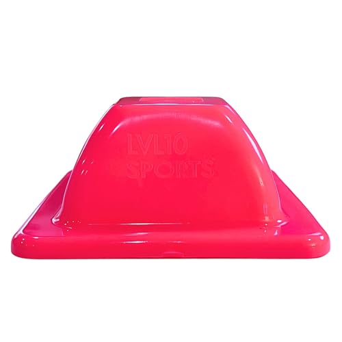 LVL10 Pro Training Cones - 2" Mini Soccer Cones for Sports Training - for Basketball, Football, Basketball and Agility Drills - Soccer Field Markers That Won't Crack, Slide or Fly - color: Neon Pink, style: 50 Pack