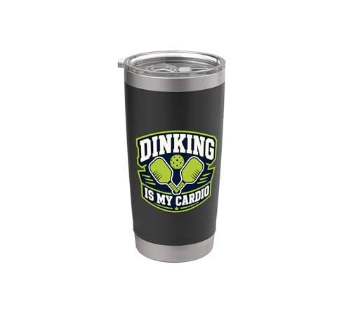 Dinking Is My Cardio Funny Pickleball Player Stainless Steel Insulated Tumbler