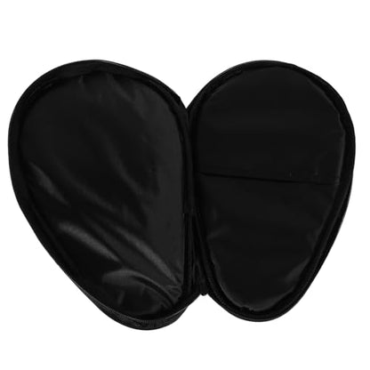 Table Tennis Paddle Holder and Racket Storage Bag Gourd-shaped Paddle Case with Zipper Protective Cover and 7 Balls Lightweight Table Tennis Organizer for Players