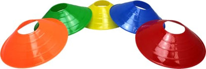 BlueDot Trading High Visibility Sports Cones for Agility Training, Soccer, Football, Field Cone Boundary Markers for Adults or Kids, Orange, Quantity 12-Pack