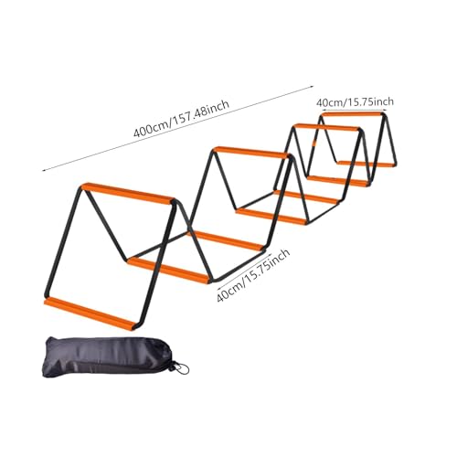 Agility Ladder, Soccer Speed Ladder, Multipurpose Agility Training Equipment, Football Footwork Ladder - size: 10 Grids With Bag