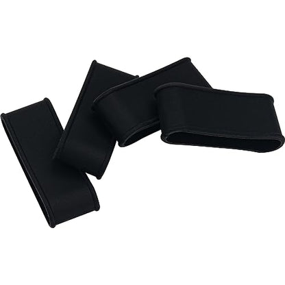 4PCS Pickleball Racquet Grip Bands, Black, Tennis Racquet Secures Overgrip