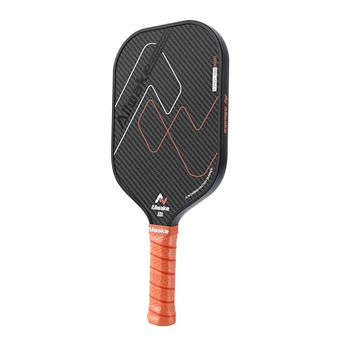 Pickleball Paddles, USAPA Approved, 3k Friction Surface Carbon Fiber Pickleball Paddle, Durable &Lightweight Pickleball Rackets for Adults - color: Black&Brown Pickleball Paddles
