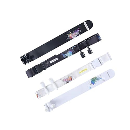 Flag Football Belts, Flag Football Kit for Children/Teenagers/Adults - color: Black and White