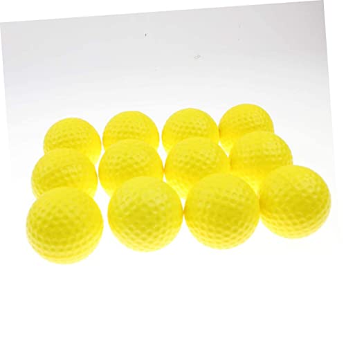 11pcs Pu Elastic Dimple Practice Golf Balls Soft Lightweight Durable Training Balls for Indoor and Outdoor Use for Daily Practice