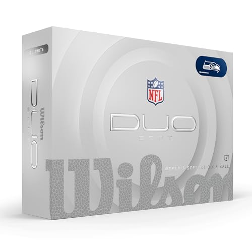 WILSON 2025 Duo Soft NFL Golf Ball - 12 Balls, White, Atlanta Falcons - color: Seattle Seahawks