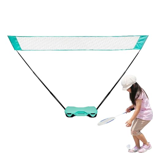 Portable Badminton Net - Foldable Gear Sports - Backyards Badminton Sets | for Backyard Driveway Beach Outdoor Indoor Volleyball Tennis Courts Games Parties Family Vacations