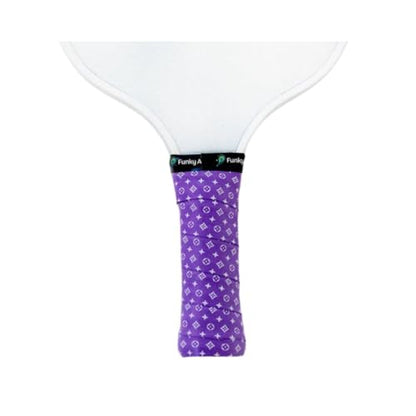 Funky Ace - Patterned Tennis Racket/Pickleball Paddle Overgrip - Non-Slip, Quick Dry, Pre-Cut - Performance Grip Tape - Adjustable Length Pickleball Overgrip Tape - color: Grand Slam Glam