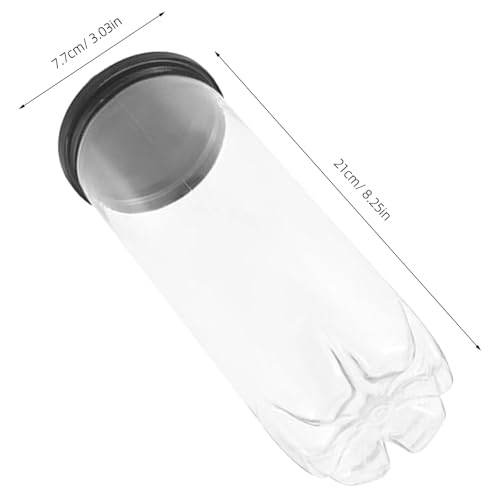 12PCS Tennis Ball Storage Holder Tube - Transparent Plastic Container with Lid - Portable Balls Organizer for Table Tennis Storage and Protection Supplies