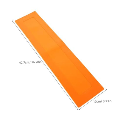 2pcs Baseball Training Line Markers Flat Rectangular Court Spots Orange Portable Baseball Coaching Equipment for Field Marking and Agility Training