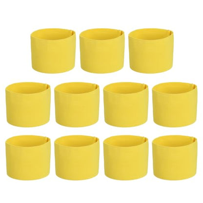 PATIKIL Soccer Captain Armband, Captain Arm Bands for Soccer Elastic Captain Arm Band Sports Captain Armband - color: Light Yellow