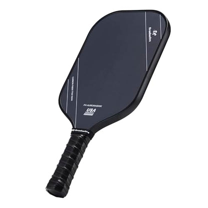 FH-500 T700 Pickleball Racket, 14MM Thick Two-Handed Offensive Pickleball Racket, Speed and Control - color: black