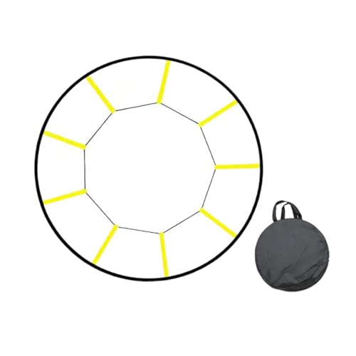 Agility Ladder for Kids & Adults - 12 Rung Speed Training Ladder for Outdoor Sports & Workout - color: 9 grids yellow