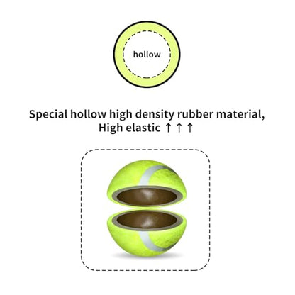 ALL FOR PAWS Dog Tennis Balls for Dogs, Great for Mini Ball Launcher, 6 Pack 2 Inch Tennis Balls - size: 2 Inch