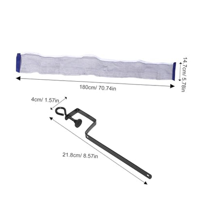 Abaodam Portable Table Tennis Net Mesh Net and Post Kit for Outdoor Training Durable Easy Setup for Adults for Competition