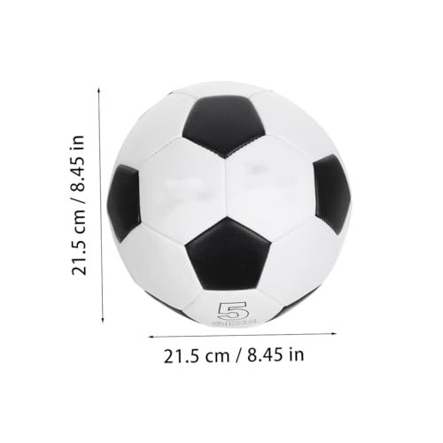 TEHAUX Size 5 Pu Soccer Ball for Training, Machine Stitched Football for Youth, Sturdy Outdoor Sports Ball for Soccer Practice and Matches