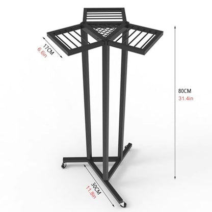 Sports Ball Organizer Holder Shelf Mobile Pingpong Balls & Racket Rack, Sturdy Table Tennis Equipment Storage Stand for Training Hall/Game Room/Garage Display, Save Space
