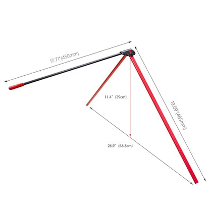 Excellent Folding Football Kicking Stand Made from Reinforced Metal for Different Skill Levels Outdoor Training Shirt - color: Red