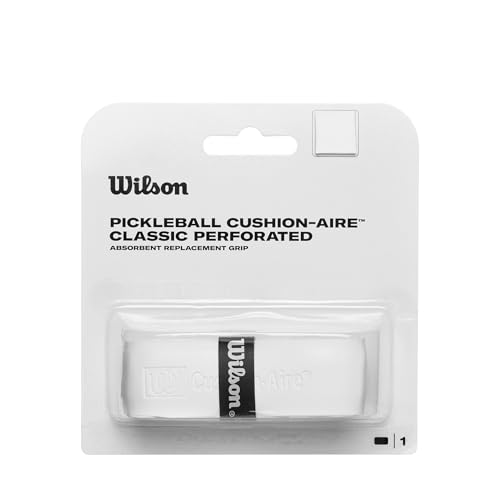 WILSON Pickleball Cushion-Aire Classic Perforated Replacement Grip - color: White