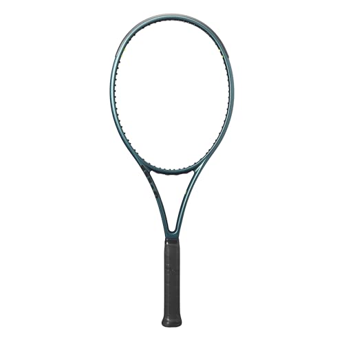 Wilson Blade 100UL V9 Strung Performance Tennis Rackets - Strung with Sensation 16 Natural at Mid Range Tension