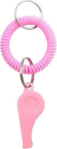 Sports Whistle Pink with Adjustable Wrist Strap, Sound for Coaches, Referees, Team Sports, Soccer, Baseball, Outdoor Safety