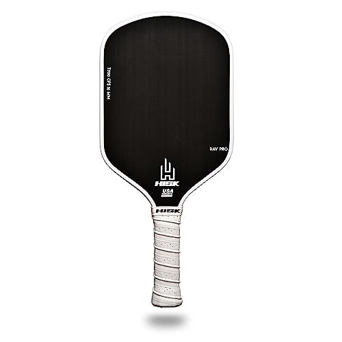 RAV PRO Pickleball Paddle - Ultimate HIGH END 16mm Japanese Toray T700 Raw Carbon Fiber CFS w/Excellent GRIT Roughness Texture, Aero Dynamic Curve, USAPA Approved, Non Slip Grip