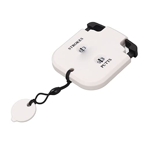 RiToEasysports Golf Score Counter Plastic 2 Digits Stroke Putts Counting Clicker with a Zero Function for Easy Game Tracking Green - color: White Body Black Press