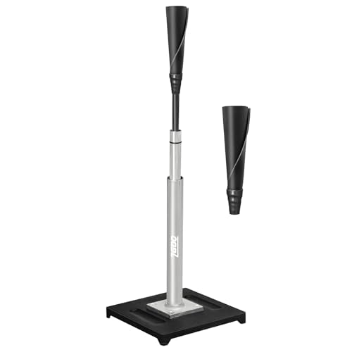 Batting Tee for Baseball,Height Adjustable Baseball Tee for Hitting,Portable Baseball Tee with Rubber Top,Heave Duty Baseball Tees for Hitting,Baseball Softball Batting Tee for Adults
